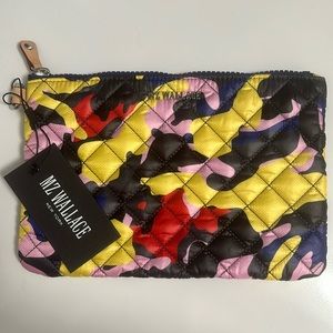 MZ Wallace Metro Pouch Multi Camo Small New